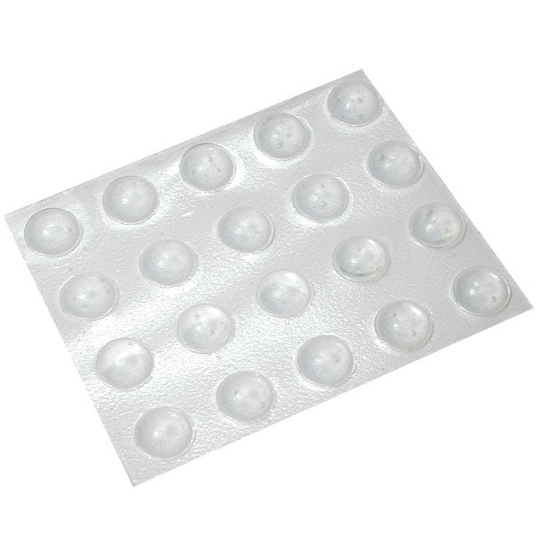 page of 20 clear medium sized round bump dots