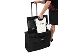 Black case on wheels for Onyx Desktop CCTV