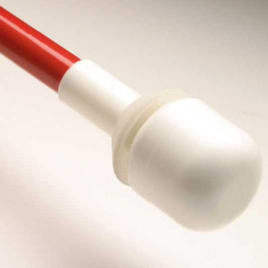 Marshmallow tip on a cane